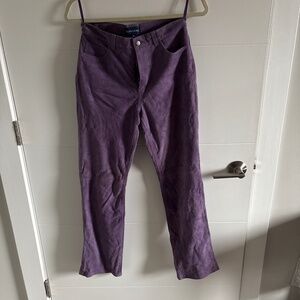 Purple suede Ralph Lauren pants
